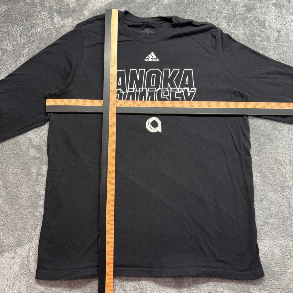 Adidas Long Sleeve‎ Tee Men XL Black Good Anoka Ramsey Graphic Shirt